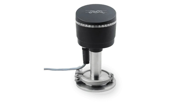 Alfa Laval Rotacheck sensor for monitoring and optimizing cleaning in place (CIP) system performance.